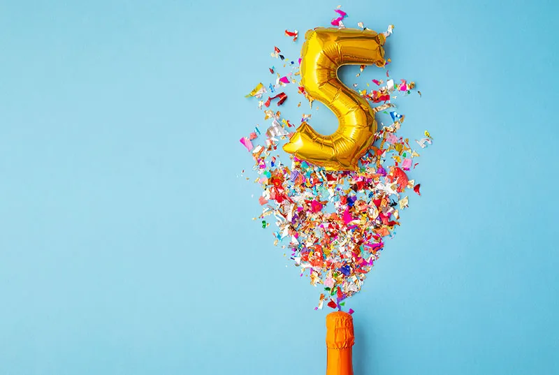 5 years in business